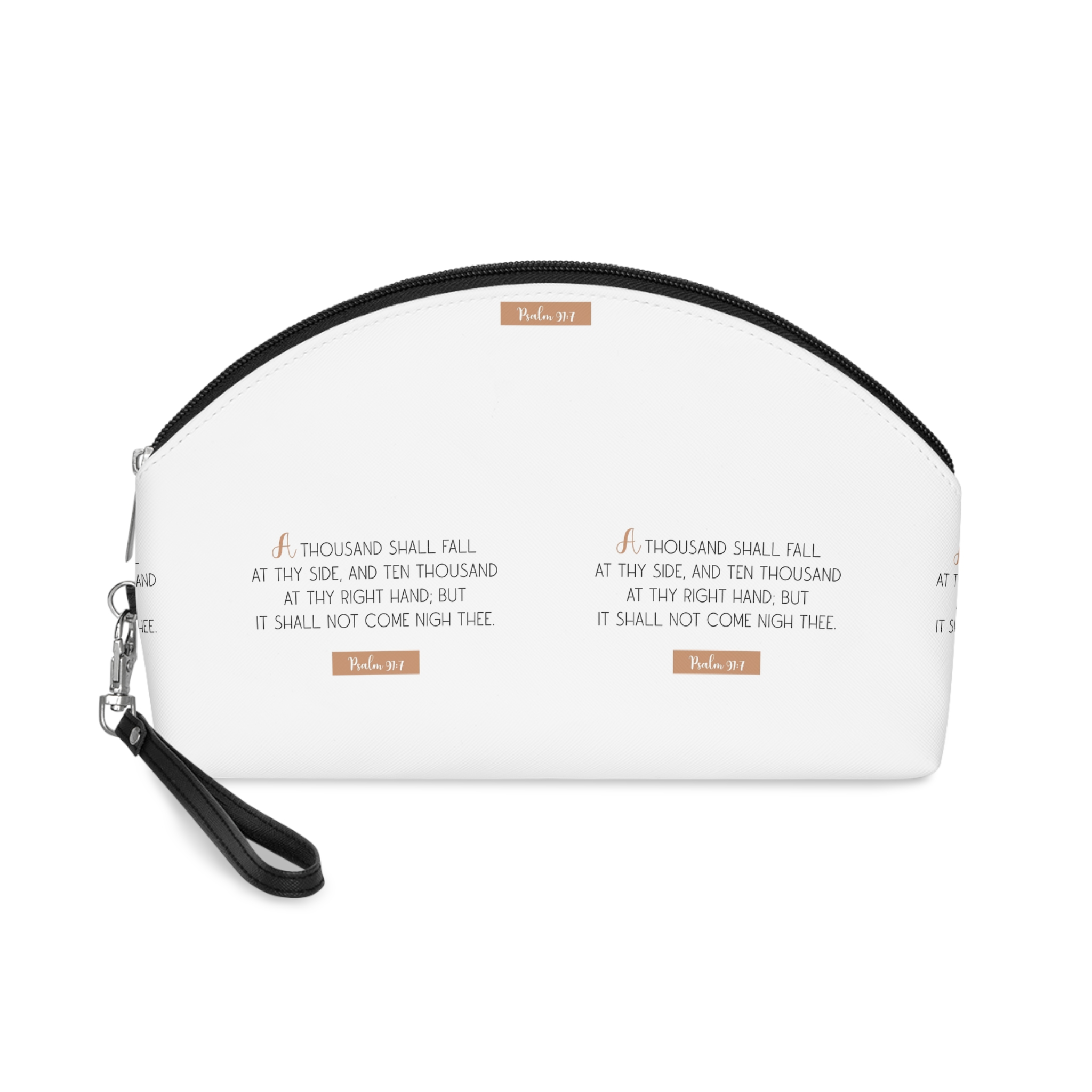Encouraging Bible Verse Christian Quote Vector Illustration Makeup Bag