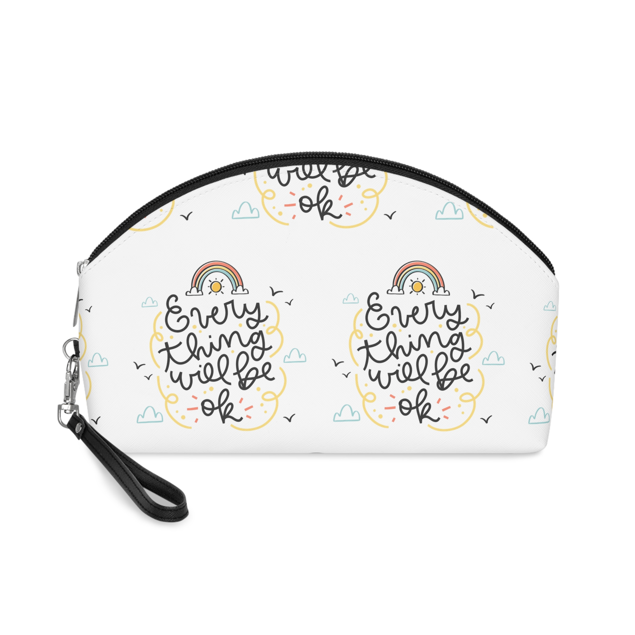 Everything Will Be Ok Lettering Makeup Bag