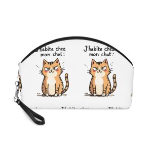J’habite Chez Mon Chat 12 Makeup Bag