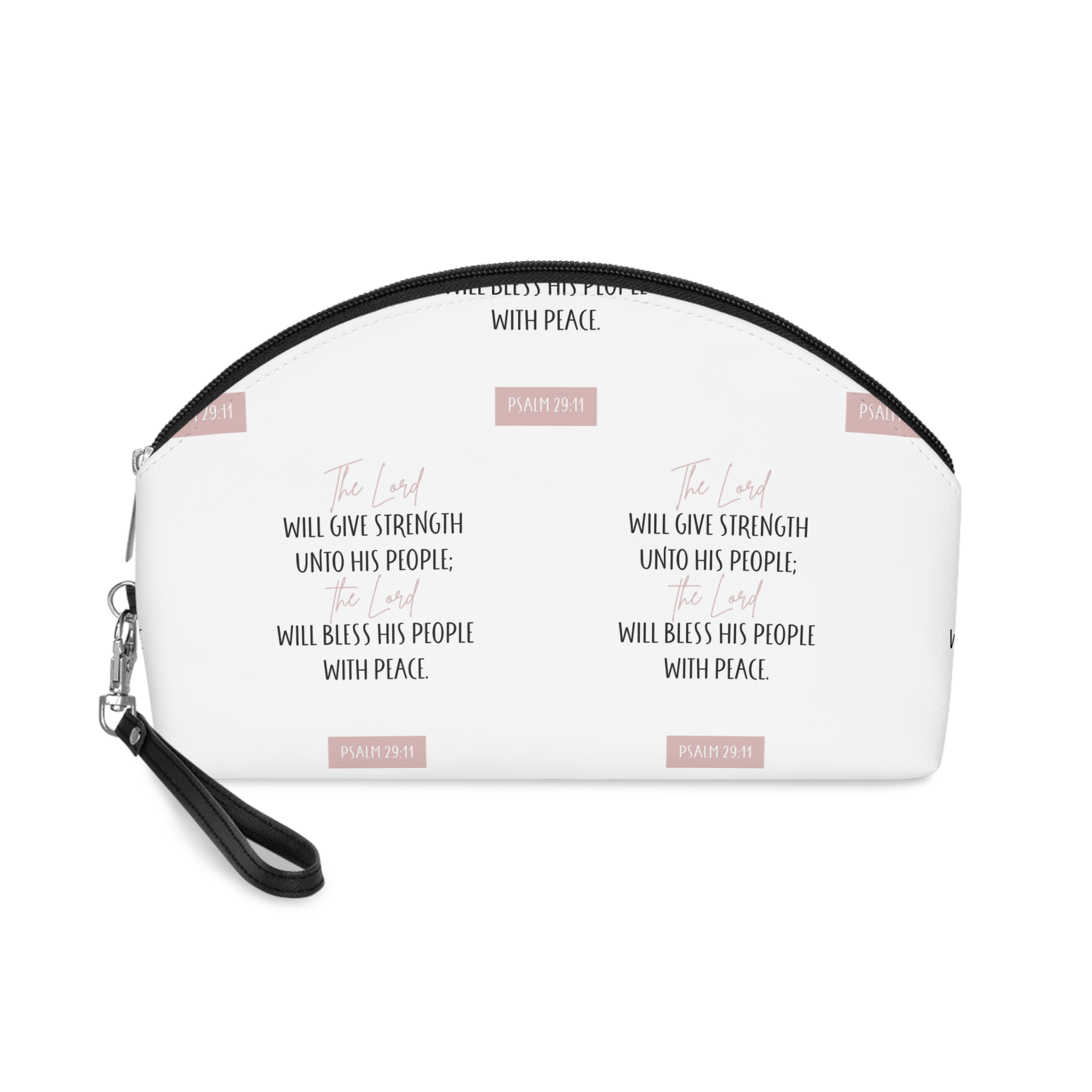 God Is Good Text Bible Text Art Vector Peace Verse Bible(1) Makeup Bag