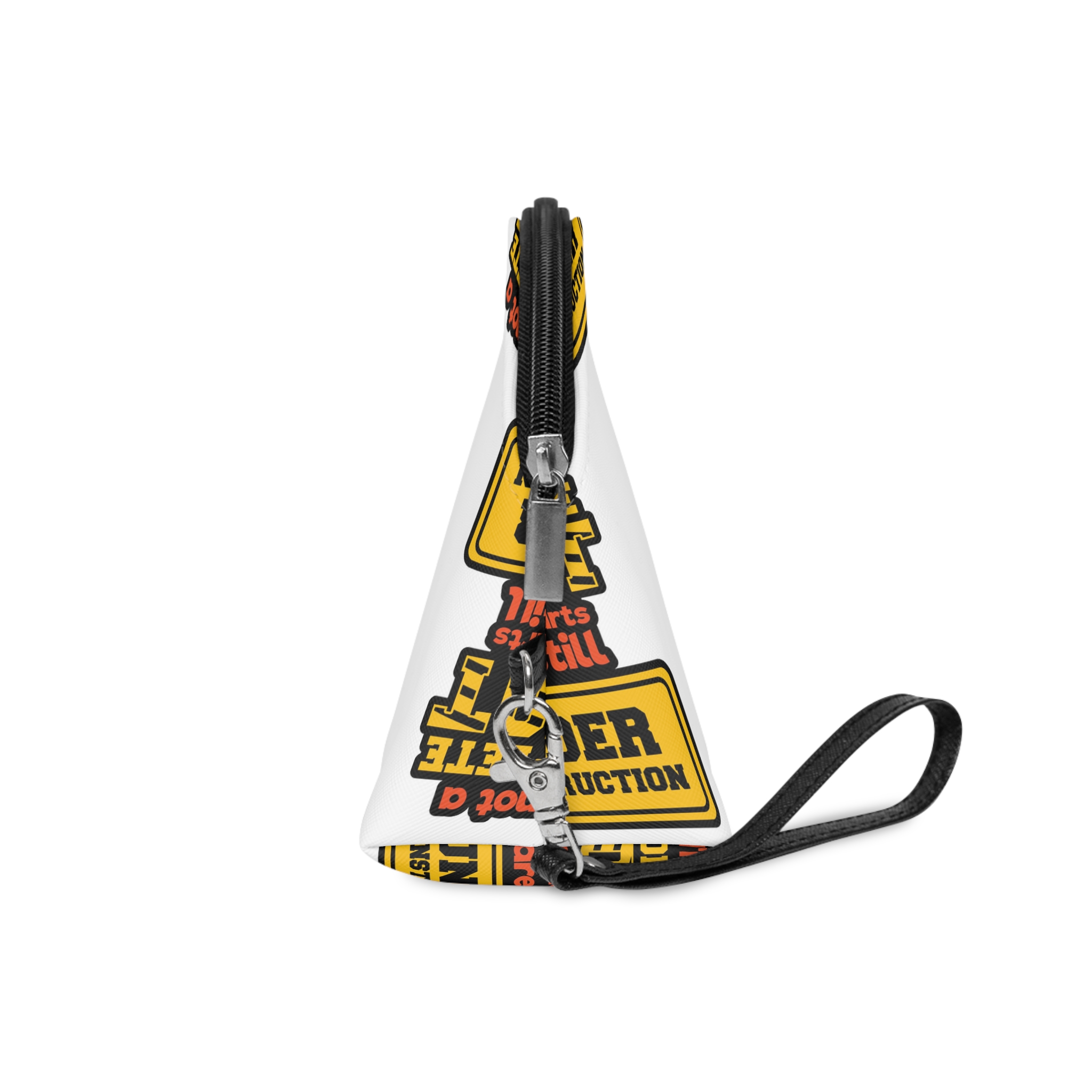 Complete Idiot Construction Quote Shirt Print Poster Design Vector Makeup Bag - Image 3