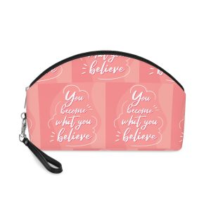 Hand Drawn Lettering With Positive Quote Makeup Bag