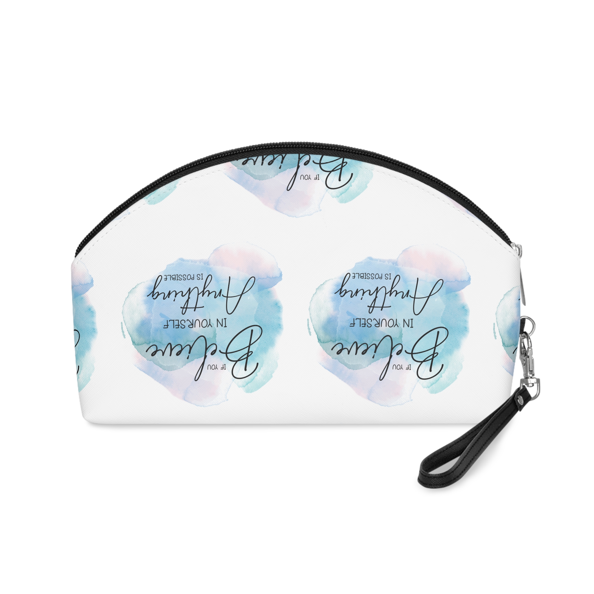 Inspirational Quote On A Watercolour Background 0303 Makeup Bag - Image 2