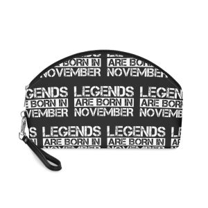 Legends Are Born November Design With Grunge Effect Makeup Bag