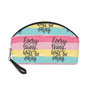 Everything Will Be Ok Lettering Makeup Bag