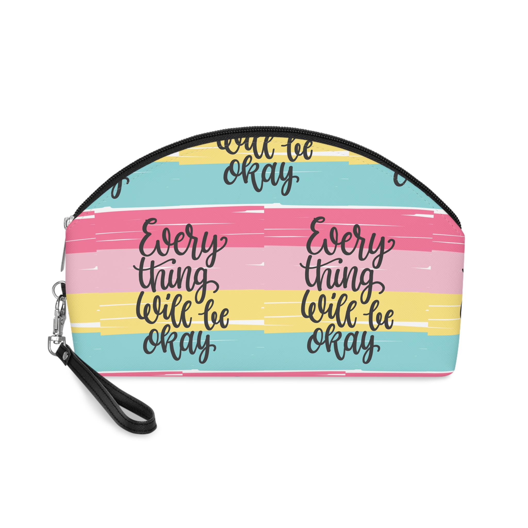 Everything Will Be Ok Lettering Makeup Bag