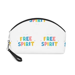 Lettering Free Spirit Makeup Bag