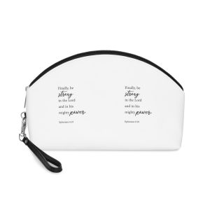 Encouraging Motivational Bible Verse Christian Quote Vector Illustration Makeup Bag