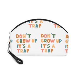 Lettering Dont Grow Up Makeup Bag