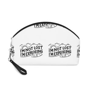 I M Lost Exploring Graphic Illustration Vector Art T Shirt Design Makeup Bag