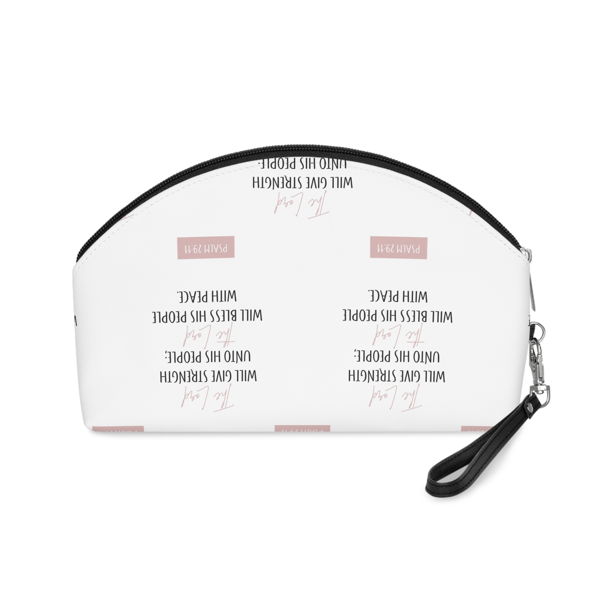 God Is Good Text Bible Text Art Vector Peace Verse Bible(1) Makeup Bag - Image 2