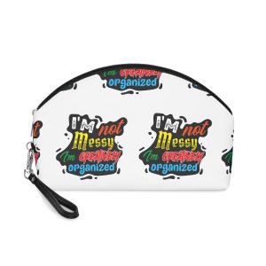 Creatively Organized Quote Shirt Print Poster Design Vector Makeup Bag