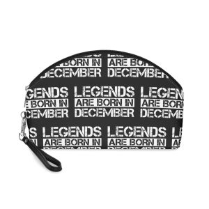 Legends Are Born December Design With Grunge Effect Makeup Bag