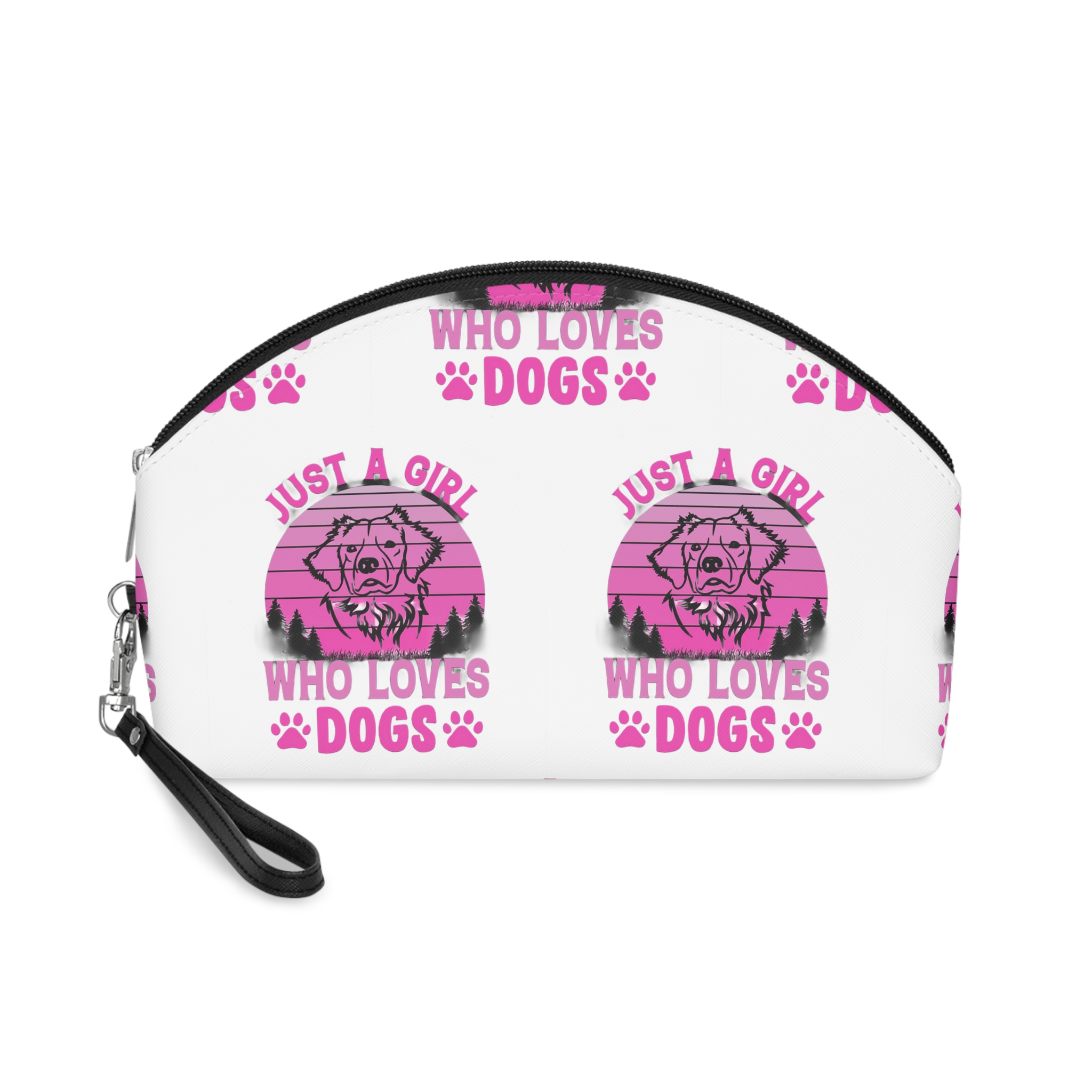 Just A Girl Who Loves Dogs Makeup Bag