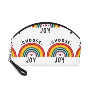 Car Decal Choose Joy With A Colorful Rainbow C Makeup Bag