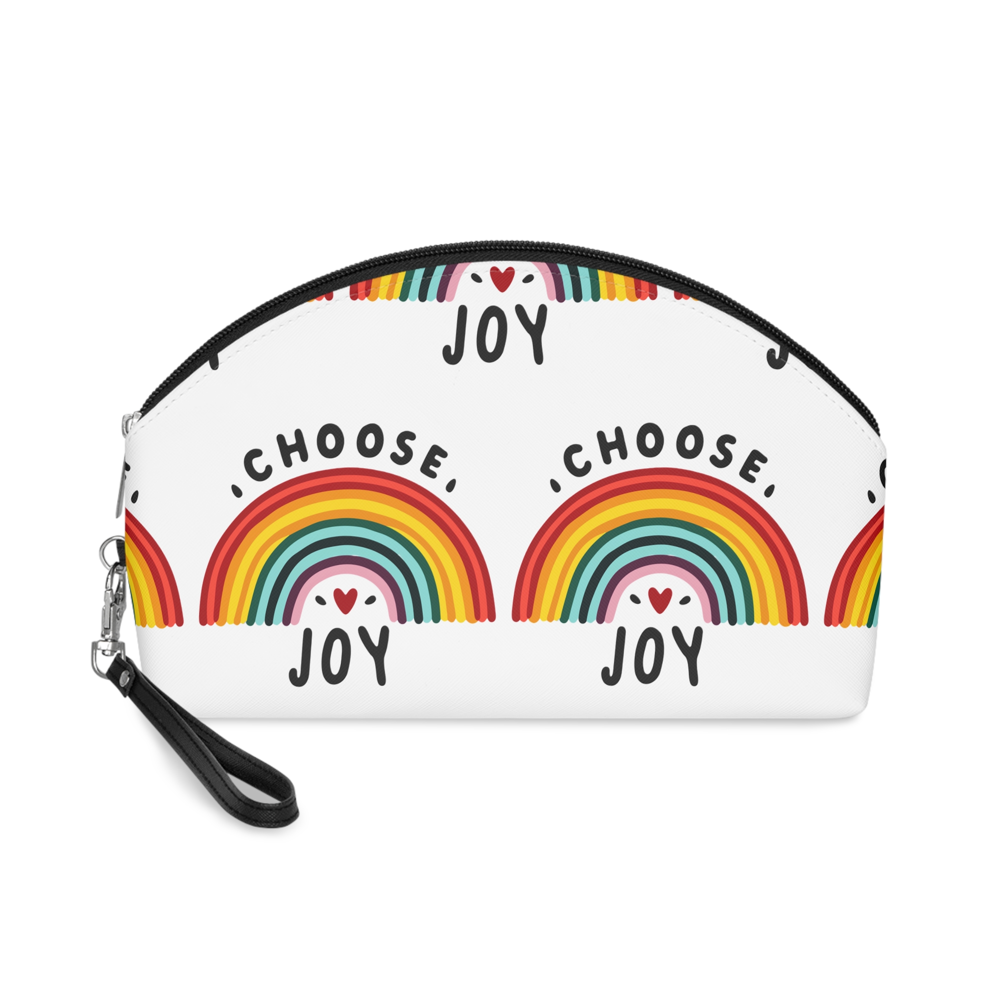 Car Decal Choose Joy With A Colorful Rainbow C Makeup Bag