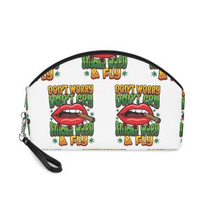 Dont Worry Dont Cry Smoking Lips Quote Vector Shirt Print Design Makeup Bag