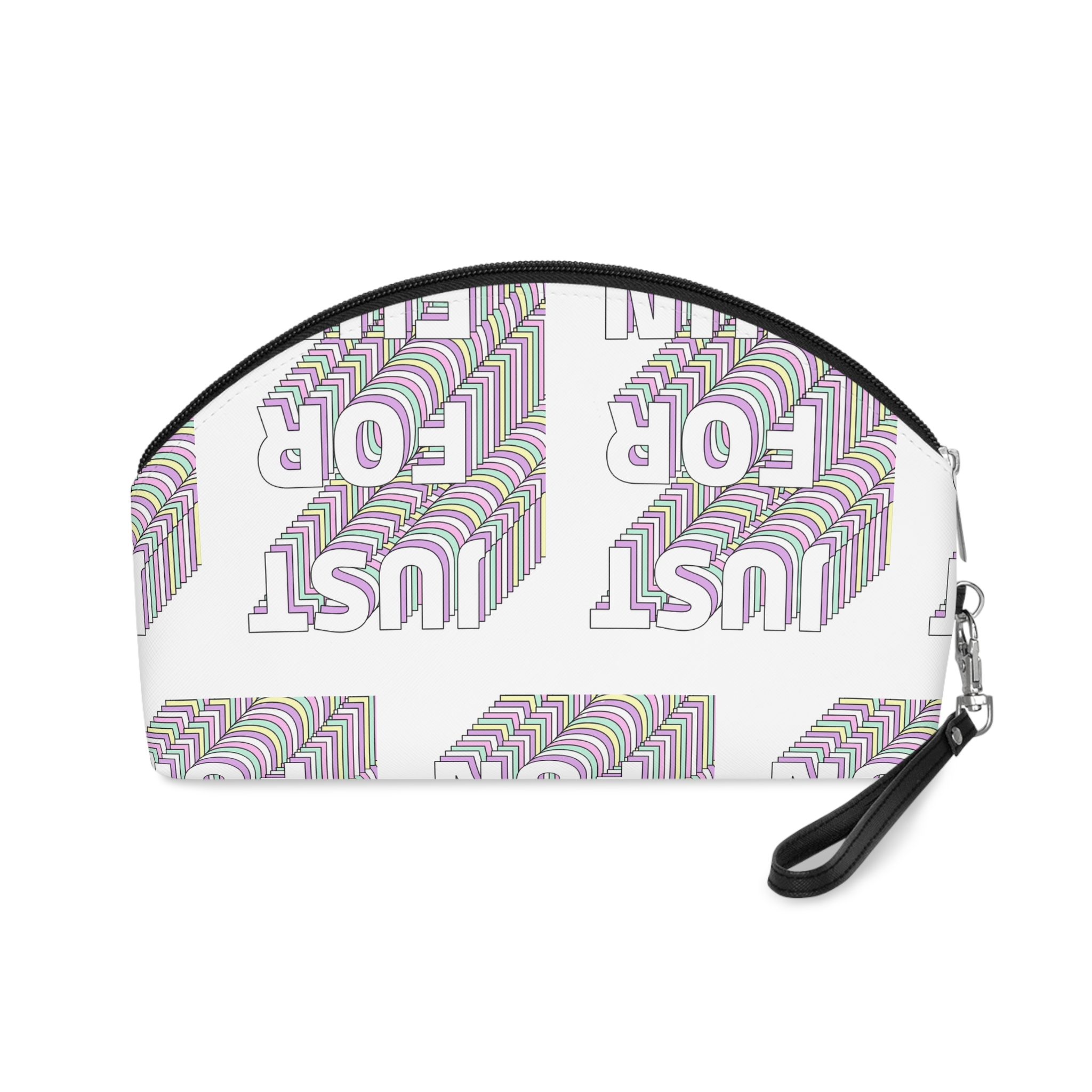Just Fun Layered Text Png Typography Retro Word Makeup Bag - Image 2