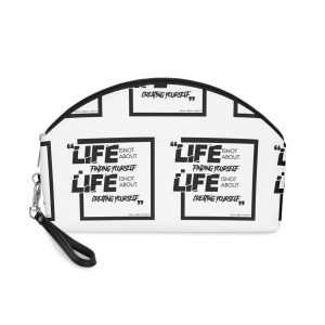 Free Vector Motivational Qoutes Design Makeup Bag