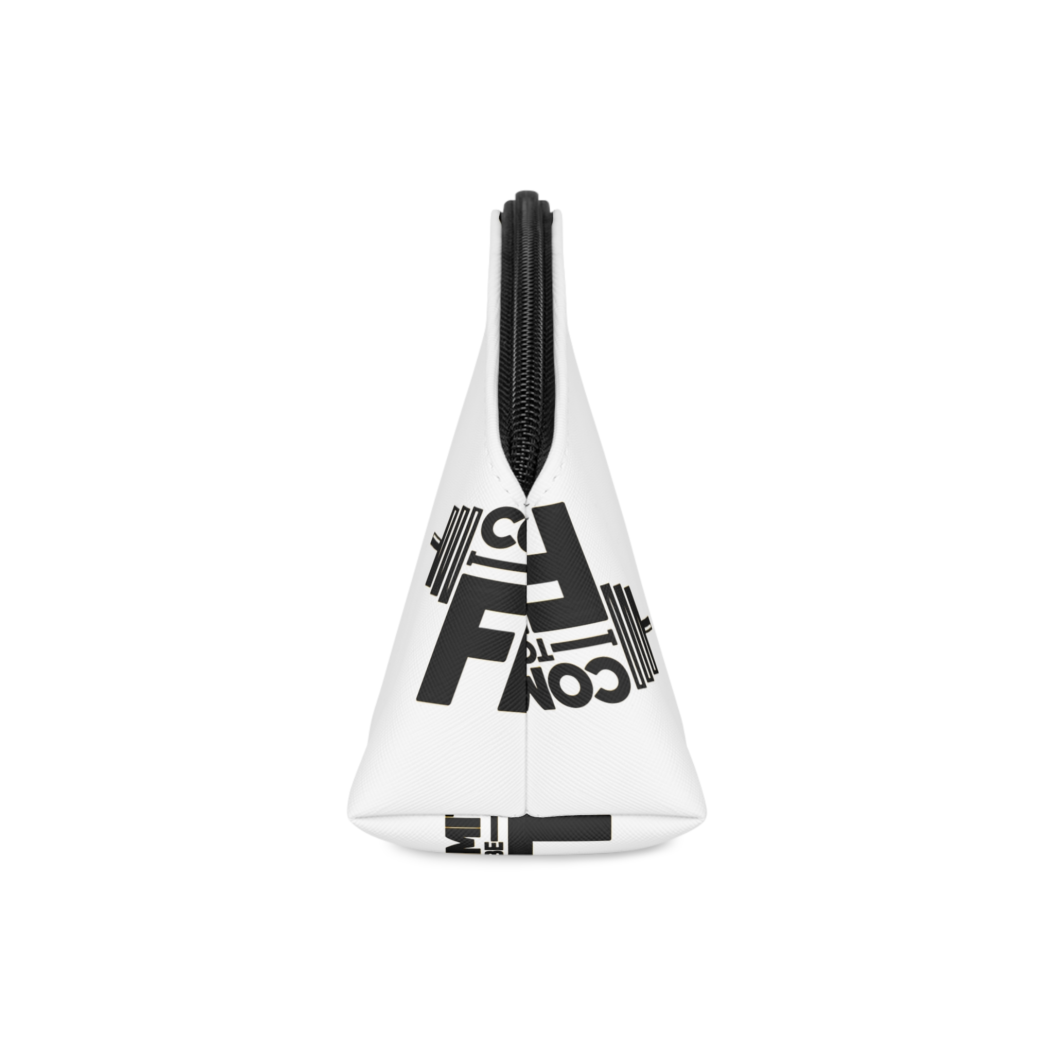 Commit To Be Fit Workout and Fitness Gym Motivation Typography Vector Makeup Bag - Image 4