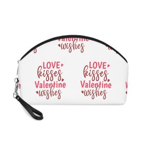 Love Kisses Valentine Wishes Makeup Bag