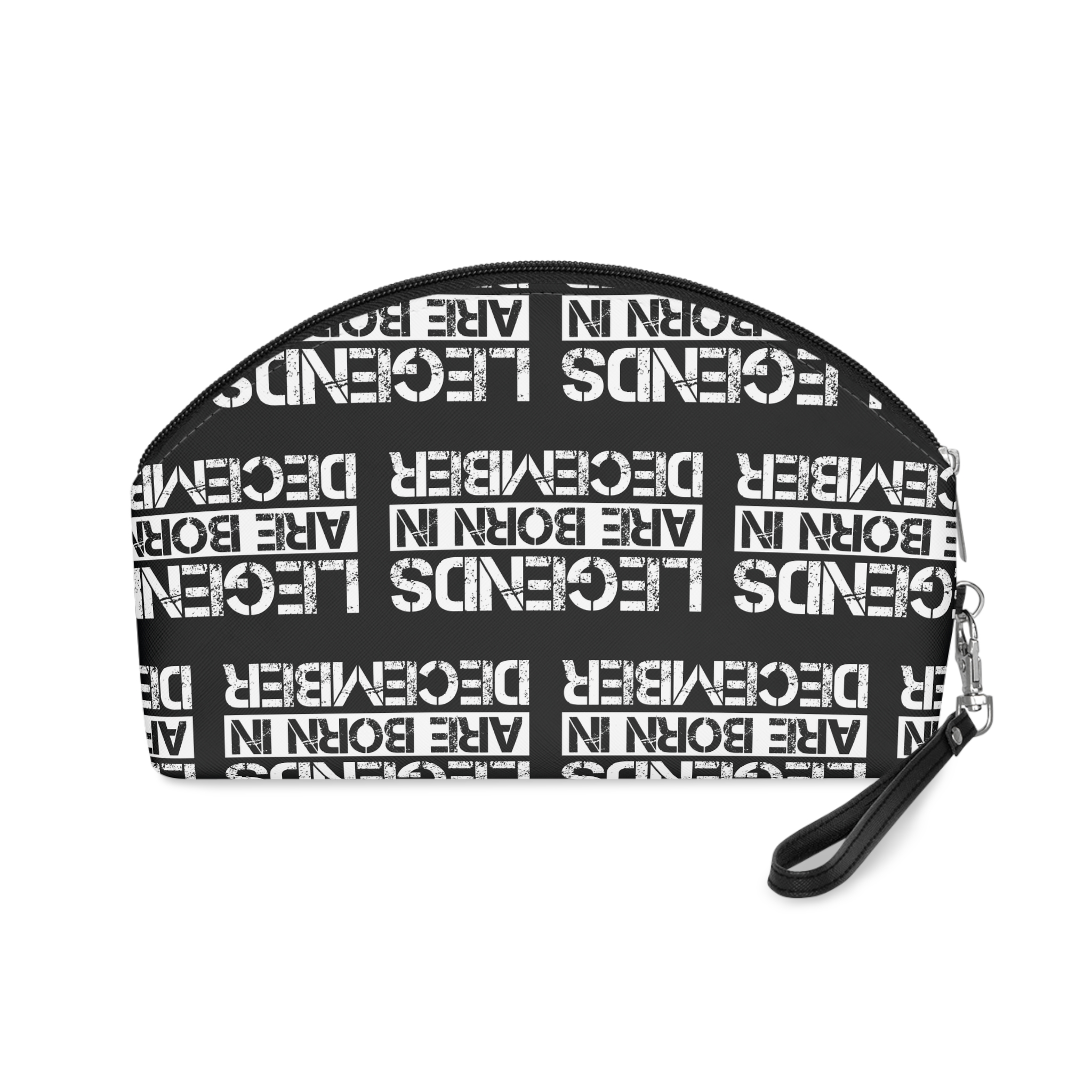 Legends Are Born December Design With Grunge Effect Makeup Bag - Image 2