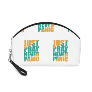 Just Pray Never Panic Makeup Bag