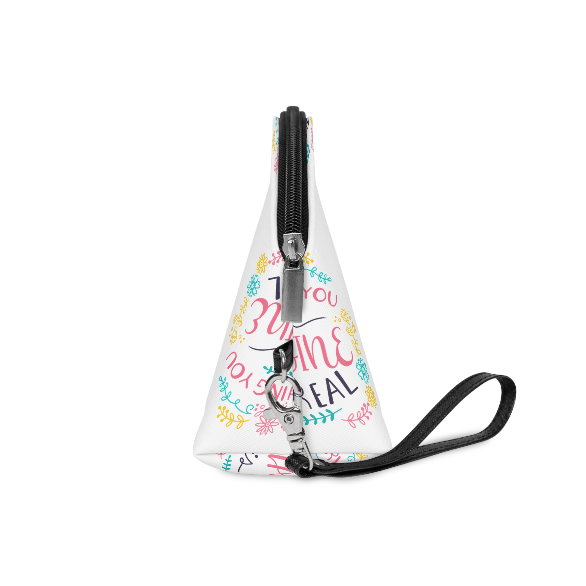 Everything You Imagine Can Be Real Quote Lettering Makeup Bag - Image 3