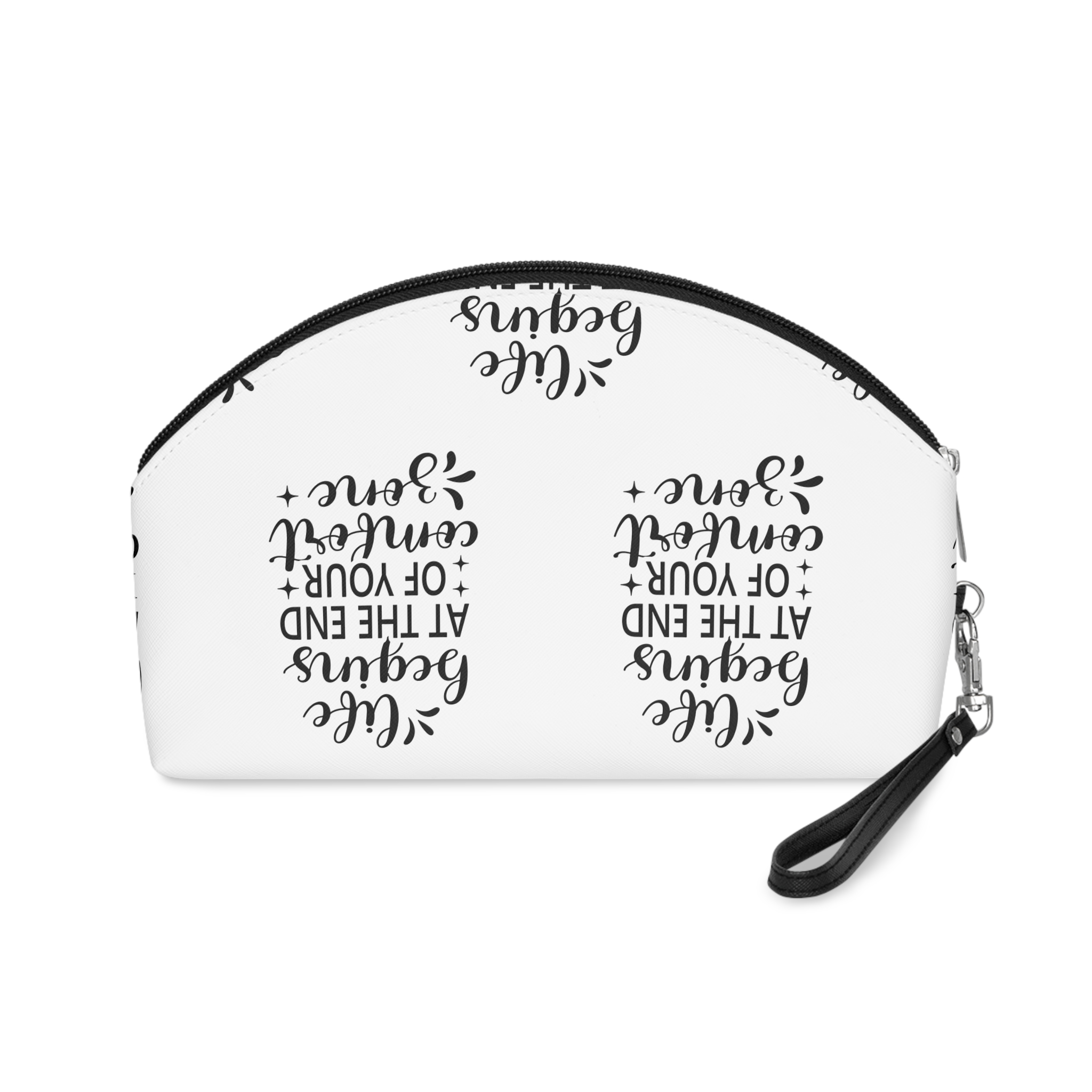 Life Begins At the End of Your Comfort Zone Makeup Bag - Image 2