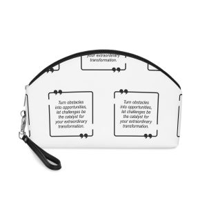 Inspirational Quote Motivational Typography Vector Illustration Makeup Bag