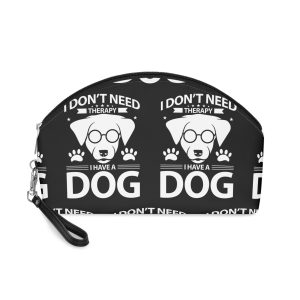 I Don T Need Therapy I Have A Dog Vector Makeup Bag