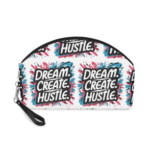 Dream Create Hustle Tshirt Design Motivational Quote Illustartiontypography (2) Makeup Bag