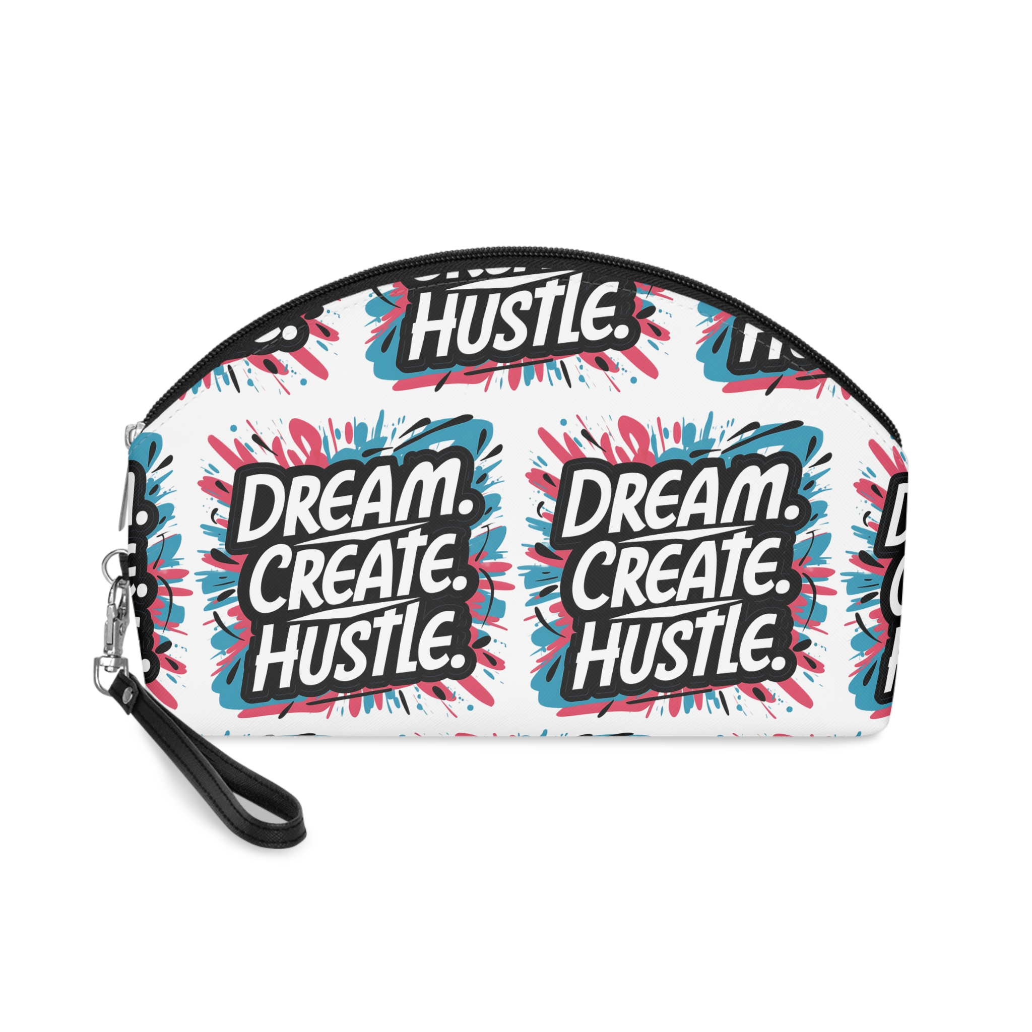 Dream Create Hustle Tshirt Design Motivational Quote Illustartiontypography (2) Makeup Bag