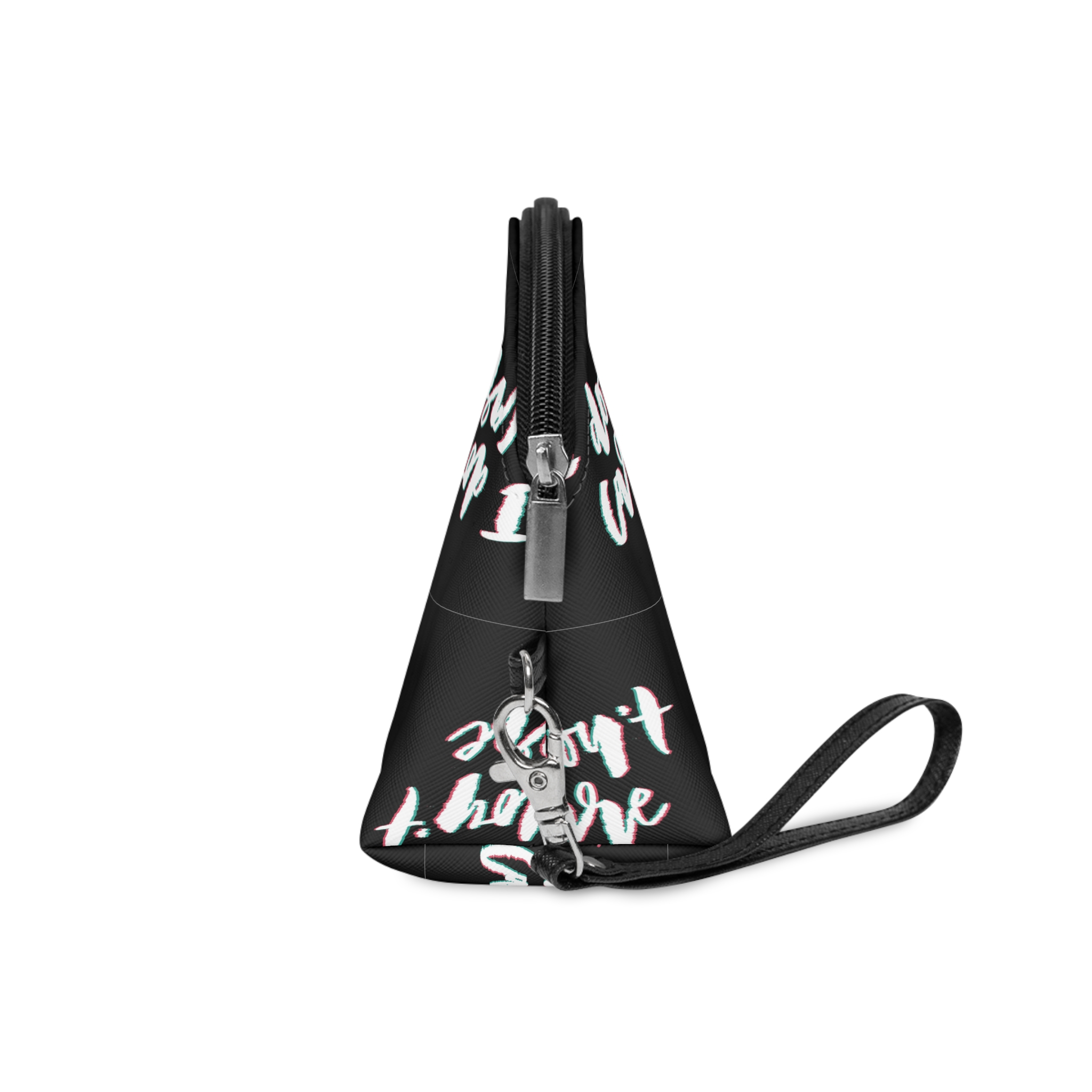 Glitch Slogan I Care Makeup Bag - Image 3