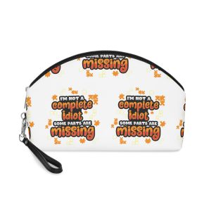 Im Complete Idiot Quote Shirt Print Poster Design Vector Makeup Bag