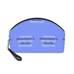 Continues Improvement Is Better Then Delayed Perfection Makeup Bag