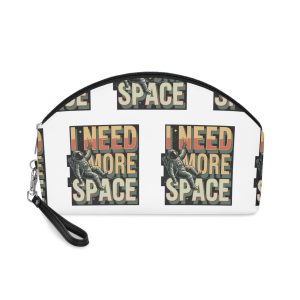 I Need More Space Astronaut T Shirt Design With Retro Typography Astro Space Tshirt Design Makeup Bag