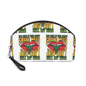 Its Fine If You Dont Smoke Lips Drip Quote Vector Shirt Print Design Makeup Bag
