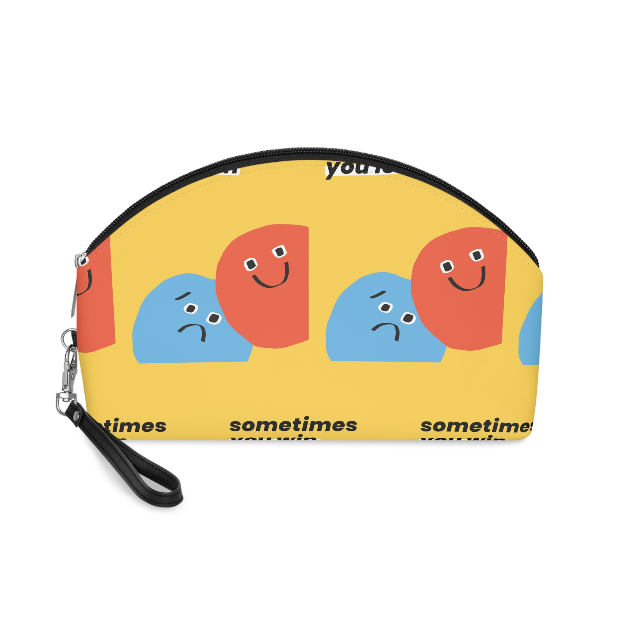 Cute Emoticons Editable Template Vector With Quote Social Media Story Makeup Bag