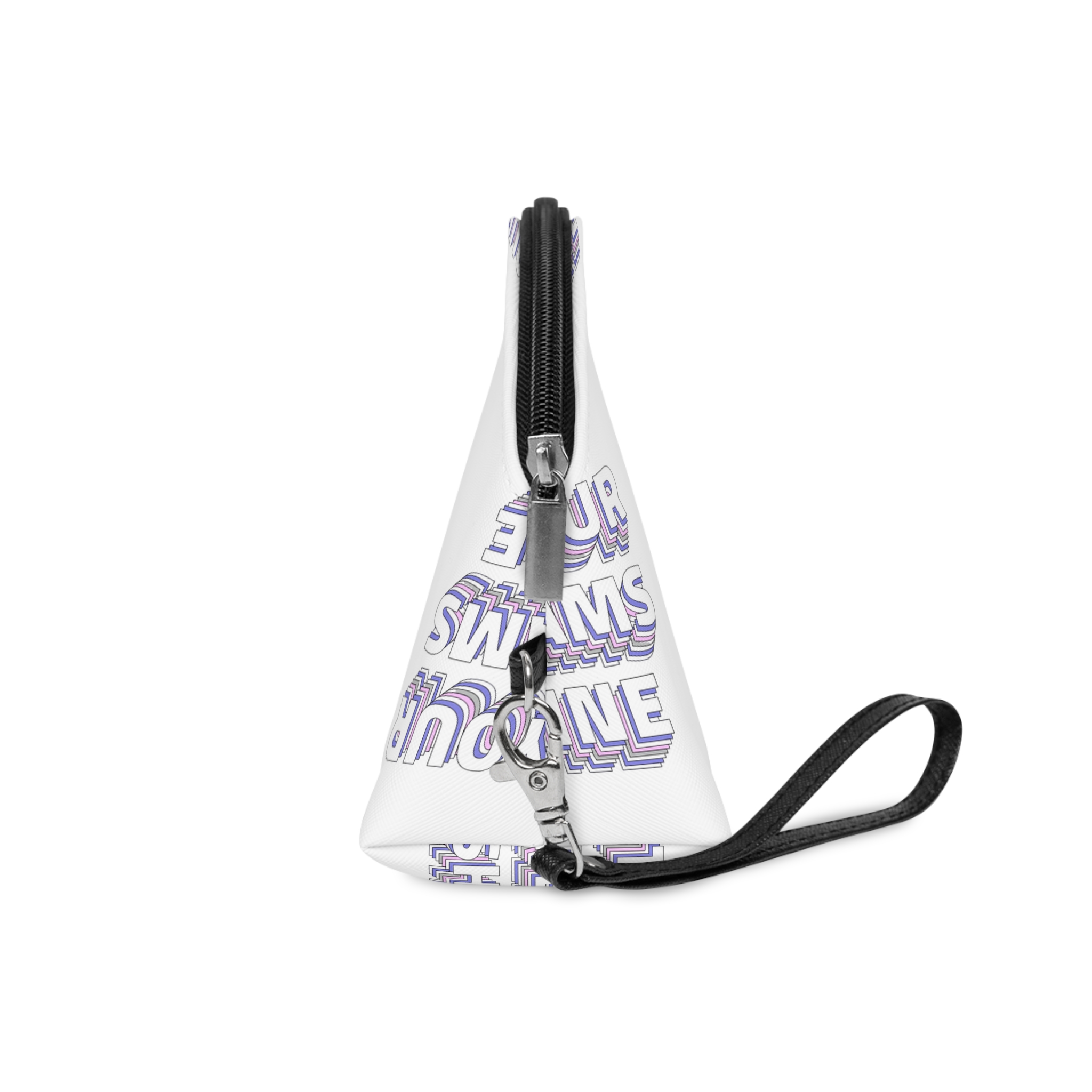 Let Your Dreams Shine Layered Text Png Typography Retro Word Makeup Bag - Image 3