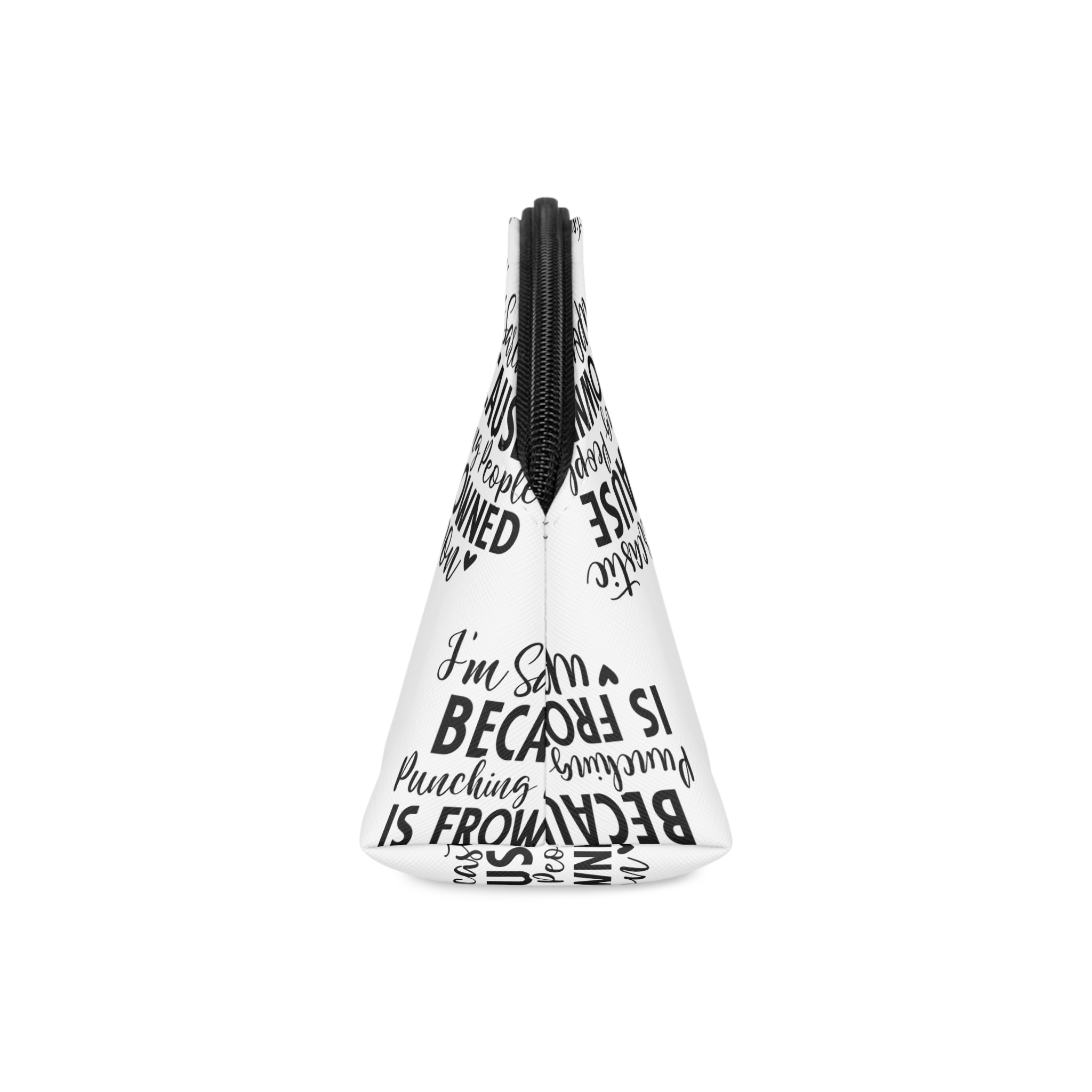 I Am Sarcastic Beacause Punching People Is Frowned Upon Makeup Bag - Image 4