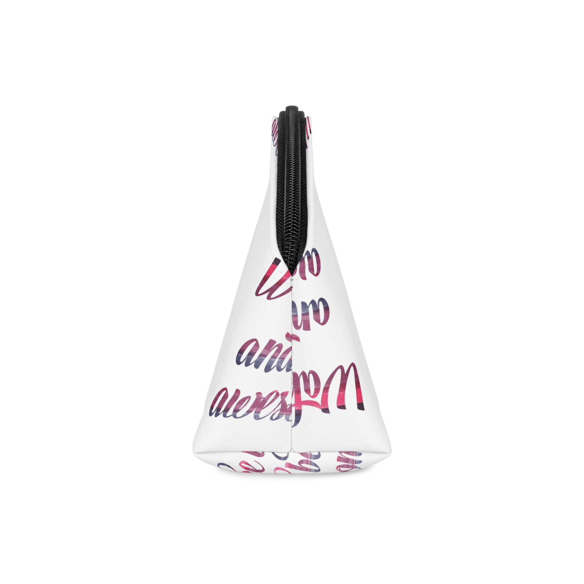 Cute Quote With Watercolors Makeup Bag - Image 4