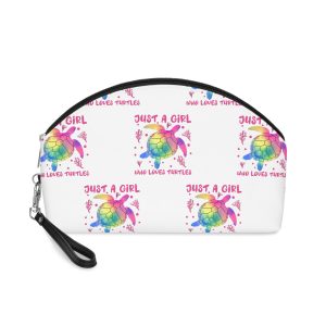 Just A Girl Who Loves Turtles Makeup Bag