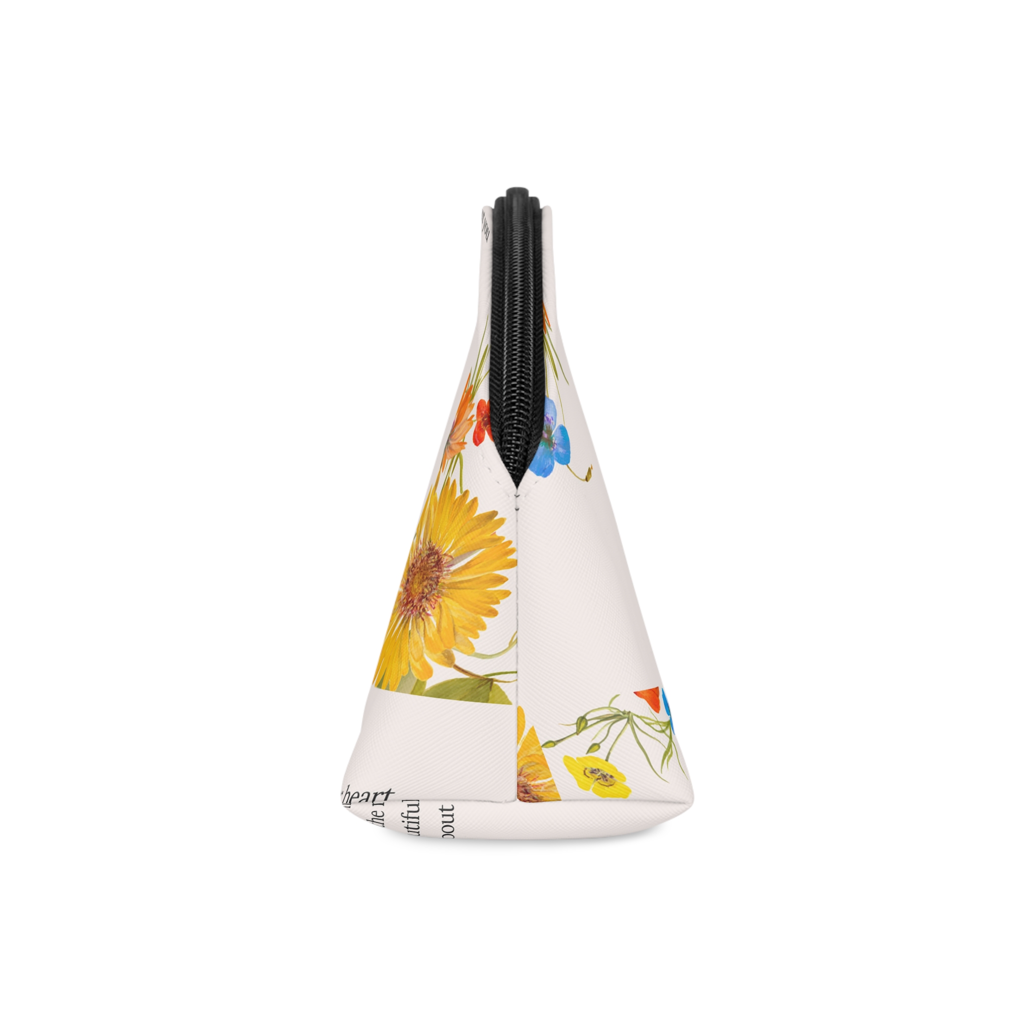 Floral Quote Template Illustration Remixed From Public Domain Artworks Makeup Bag - Image 4