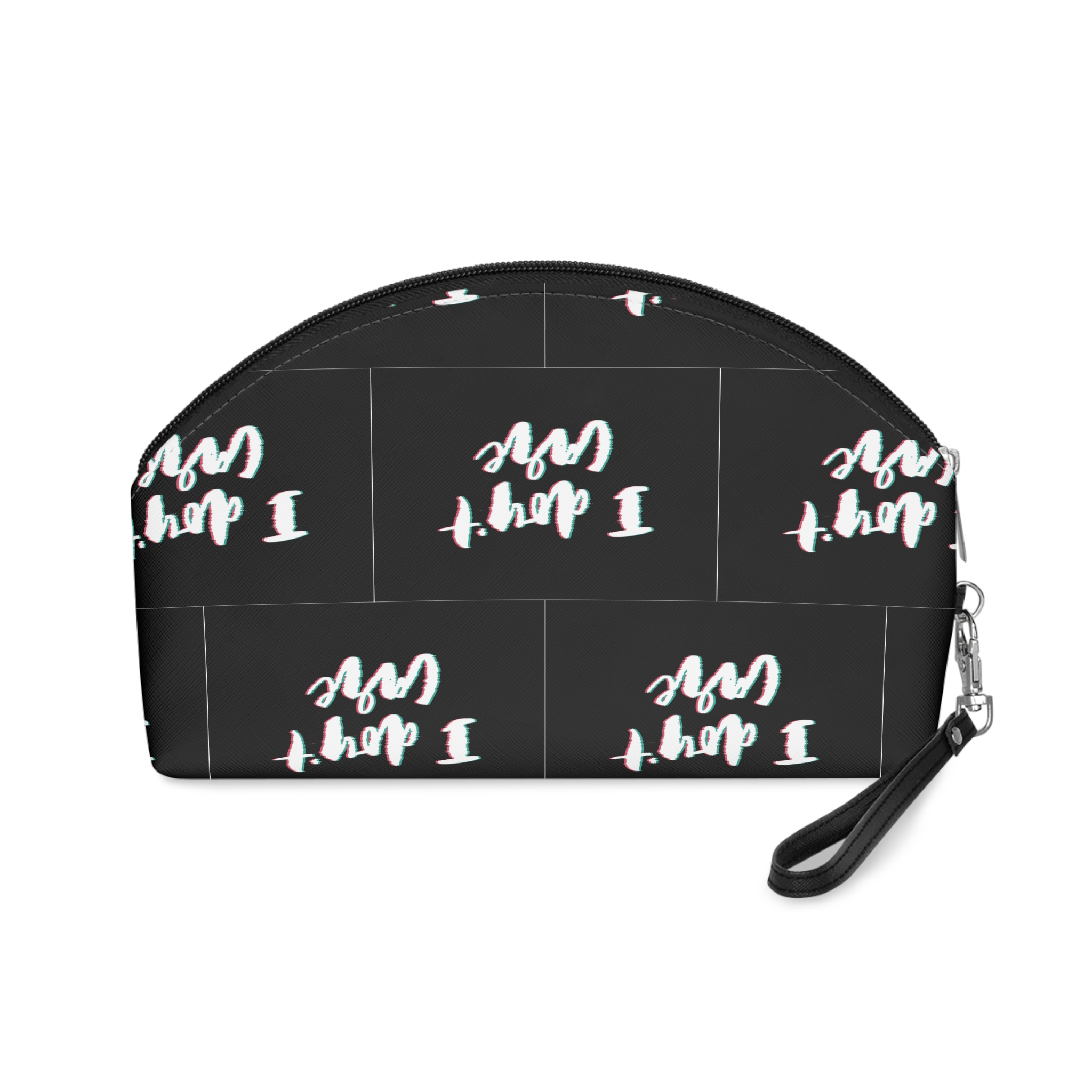 Glitch Slogan I Care Makeup Bag - Image 2