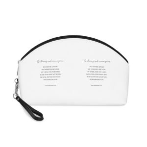 Encouraging Bible Verse Scripture Saying Christian Quote Vector Illustration Makeup Bag