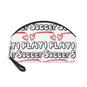 I Play Soccer Makeup Bag