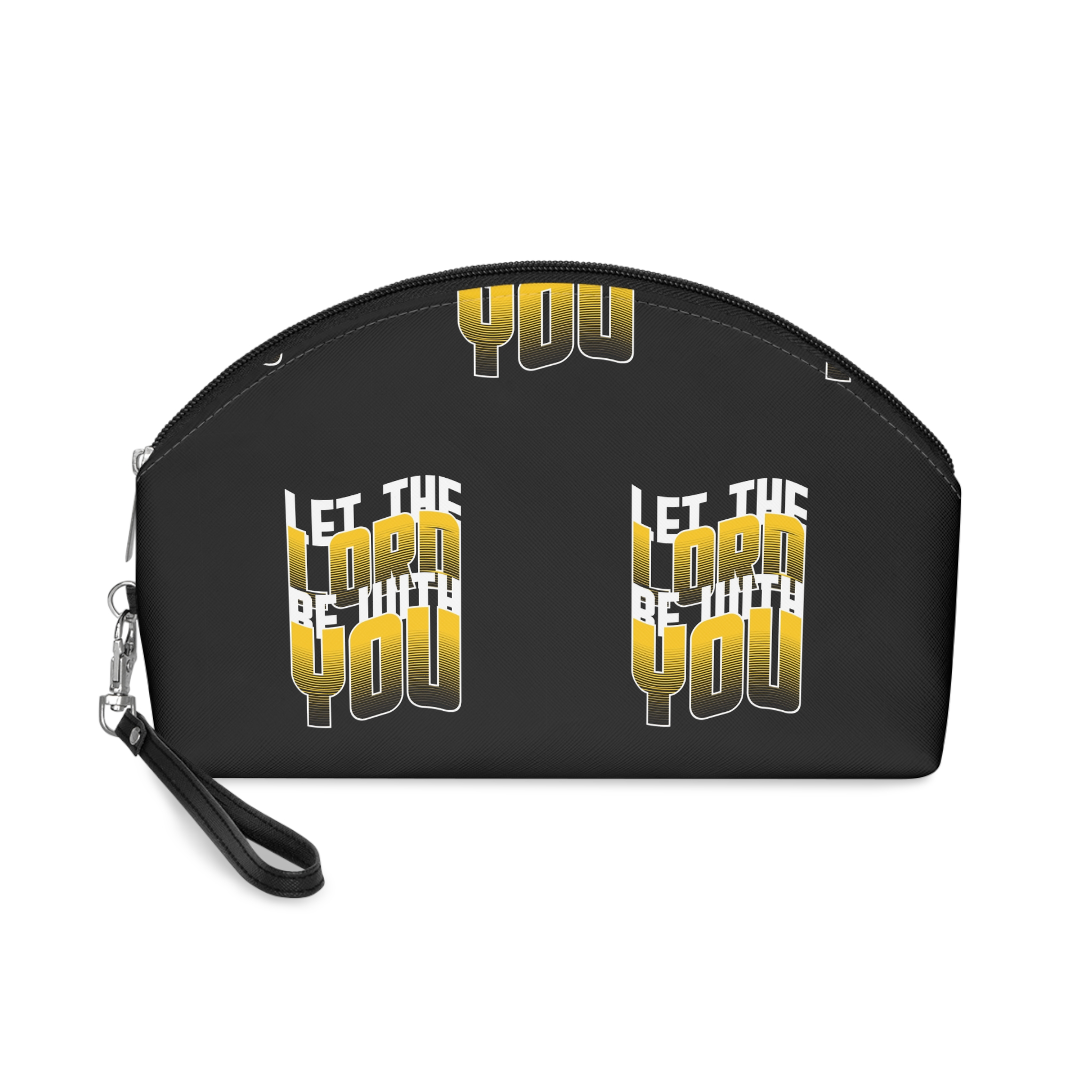 Let the Lord Slogan Vintage Fashion Makeup Bag